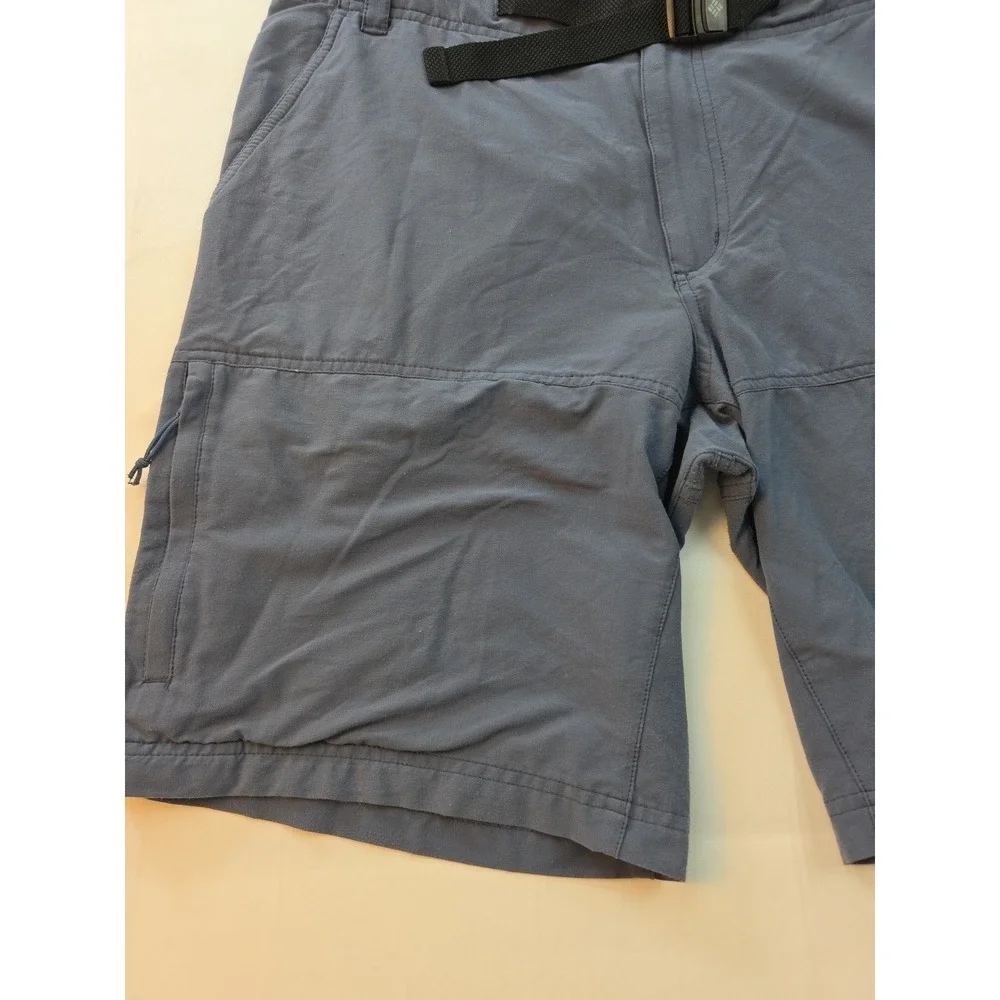 Columbia Shorts Mens 30 Grey Omni Shield Advanced Repellency Cargo Belted Hiking